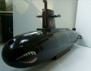 Funrise Hasbro Gi Joe Uss Tiger Shark,  Lighted W/sound Submarine