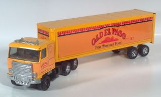 Vintage Ertl Old El Paso Mexican Food Pet Semi Truck Box Trailer 19 " Scale Model