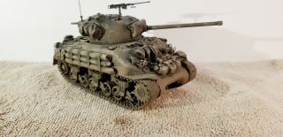 Built 1/35 Ww2 Us Army M4a3 Sherman Tank Professionally Built