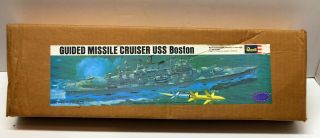 Vintage 1971 Revell Guided Missile Cruiser " Uss Boston " ; Model Builders Select 