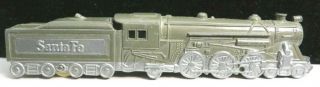 Vintage Tootsietoy RARE 5851 Santa Fe 5 Car Limited Train Set Mfg 1941 3