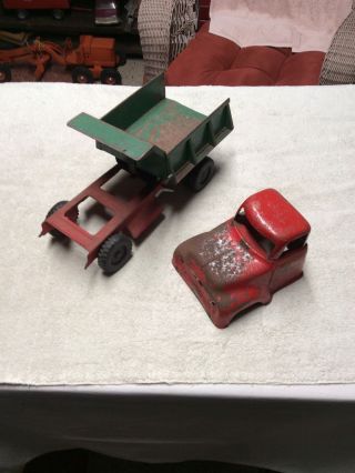 Vintage Tonka Toys Mound Metalcraft Pressed Steel Toy Dump Truck Ca.  1955