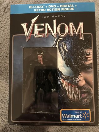Venom Movie Walmart Exclusive Blu - Ray Dvd Digital Retro Action Figure
