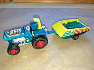 Matchbox Lesney Kings K3 Mod Tractor & Trailer 1973 Near