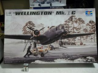 Unbuilt W/photoetch 1/48 " Wellington Mk.  I C " Ww2 British Medium Bomber New?