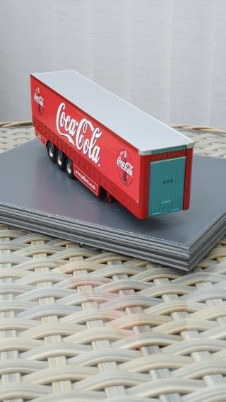 Corgi Model Trucks 1:50 Scale,  Code 3 Pollock / Coca - Cola Curtainside Trailer