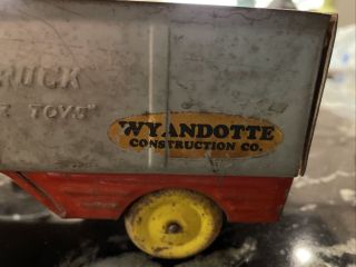 18”Vintage Wyandotte Dump Truck All Metal Prod Co Pressed Steel Toy 1940 ' s 3