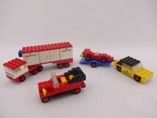 Lego® City 610 Vintage Car,  650 Car With Trailer And Racing Car,  683 Articu (23)