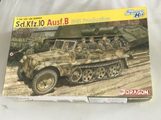 Dragon Model Kit 6731 1/35 1942 Wwii Sd.  Kfz.  10 Ausf B German Half Track