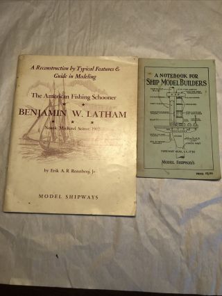 Model Shipways Vintage Benjamin W Latham Instruction Sheet Marine Ship Plans