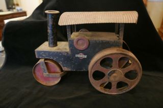 Vintage Boycraft Pressed Steel Steam Roller Toy Truck Approx.  16 " Long