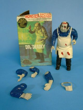 1971 Aurora Monster Scenes Dr Deadly In His Box Near Complete