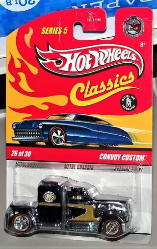Hot Wheels Classics Series 5 Chase Convoy Custom Spectraflame Black Real Riders
