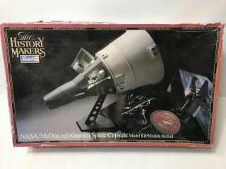 Revell History Makers Nasa Mcdonnell Gemini Space Capsule Kit 8618 1/24 Scale