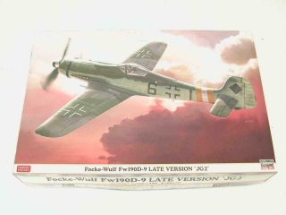 1/32 Hasegawa Focke Wulf Fw190d - 9 Late Version Jg2 Plastic Model Kit Complete