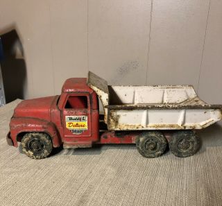 Vintage Buddy L Deluxe Hydraulic Dump Truck Pressed Steel Parts Or Restoration