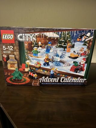 Nib Lego City 60155 Advent Calendar 248 Piece 24 Gifts 2017 Retired Santa