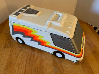 1991 Vintage Micro Machines City Van Camper Rv Fold Out Playset Galoob