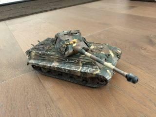 1/35 Built German King Tiger Tank: Tamiya: Wwii : Weathered: See Photos.