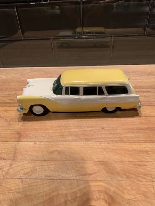 Pmc 1955 Ford Station Wagon Dealer Promo Model Car Two Tone Yellow And White