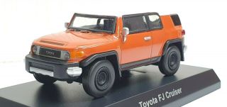 1/64 Kyosho Toyota Fj Cruiser Orange Diecast Car Model
