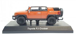 1/64 Kyosho TOYOTA FJ CRUISER ORANGE diecast car model 2