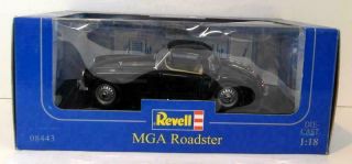 Revell 1/18 Scale Diecast 08443 Mg Mga Roadster Hardtop Green Great Cond.