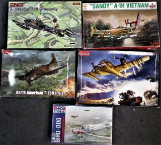 Rodan,  Encore E Models,  Use Models,  And Esci Vietnam War Era Air Plane Kit 1/48