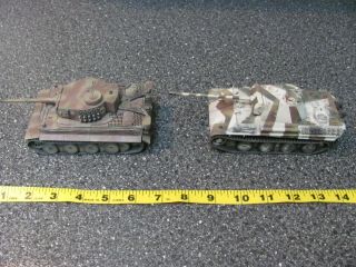 Built & Weathered Tamiya 1/48 German Tiger I Early Production & Panther Type G