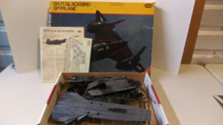 Vintage Testors 1/48 Scale Sr - 71 Black Bird Spyplane Plastic Model Kit