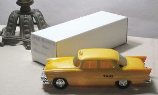 Jo - Han Dealer Promo Model Car 1956 Chrysler Plymouth Belvedere Yellow Taxi Cab
