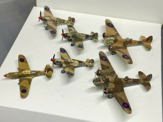 Raf Ww2 Desert Air Force,  1/200 Scale,  Built & Finished For Display,  Good