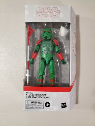 Hasbro Star Wars The Black Series,  Imperial Storm Trooper Holiday Edition.