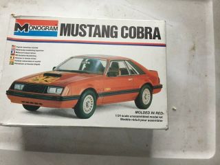 Ford Mustang Cobra 1/24 Scale Monogram Model Kit 1979 Vintage 2.  3 Turbo