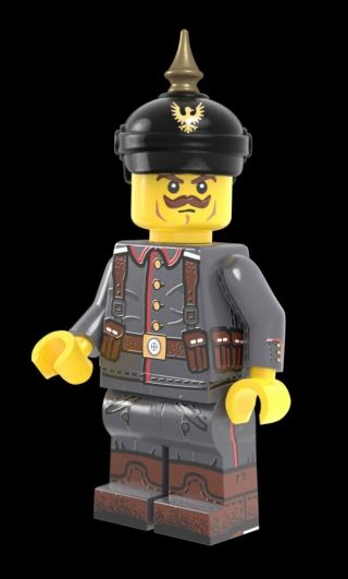 Lego Brickmania Wwi German Rifleman Minifigure -