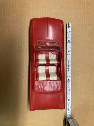 Vintage 1961 Ford Galaxie Sunliner Convertible Dealer Promo Car Red