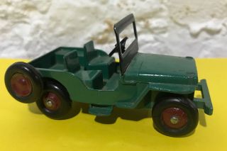 Dinky Toys 25y 1950’s Civilian Jeep Green Made In England Meccano Ltd