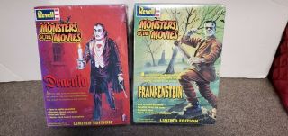Revell Monsters Of The Movies Dracula & Frankenstein Models &