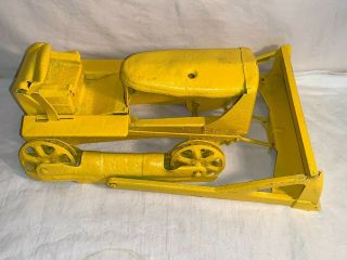 Vtg 1950s CHARLES DOEPKE Cat Caterpillar BULLDOZER D6 Pressed Steel Toy PARTS 3