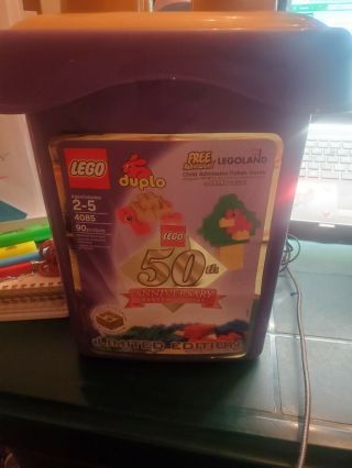 LEGO DUPLO 50TH ANNIVERSARY LIMITED EDITION 4085 WITH COLOR GOLDEN BRICKS 2