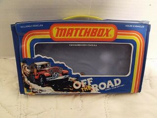 Vintage Matchbox Off The Road 12 Car Carry Case Gift Set (case Only) 1979 Vgc