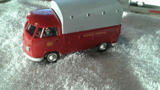 Wiking 1/43 1/40 scale 1960 ' s VW Pickup promo w/ Canopy & driver 2
