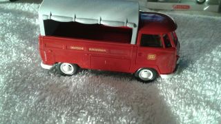 Wiking 1/43 1/40 scale 1960 ' s VW Pickup promo w/ Canopy & driver 3