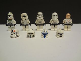 Lego Star Wars Snow Scout Sand Clone Rex Stormtrooper Minifigures Rebels
