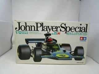 Vintage Tamiya John Player Special Lotus 72d 1:12 Model Kit (big Scale 13)