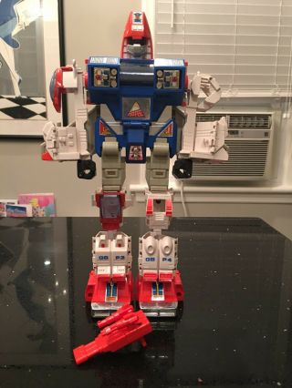 Vintage Gobots Power Warrior Courageous Guardian Armored Robot Complete