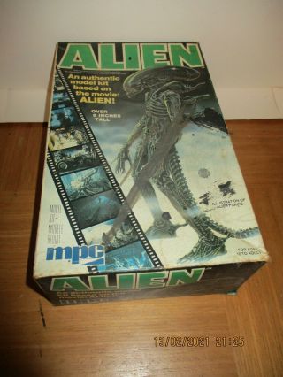 Vintage Mpc Alien Model Kit Based On The Film 1979