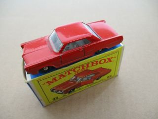 Matchbox Lesney 22 (d) Pontiac Coupe & Box