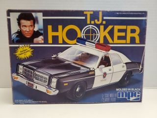 Vintage Mpc Tj Hooker Dodge Police Car 1982 1:25 Tv Show Model Car Kit Look
