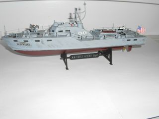 Us Air Force Rescue Boat Model.  Assembled Plastic Kit.  Approx 1:76 Scale.  Exc Cond